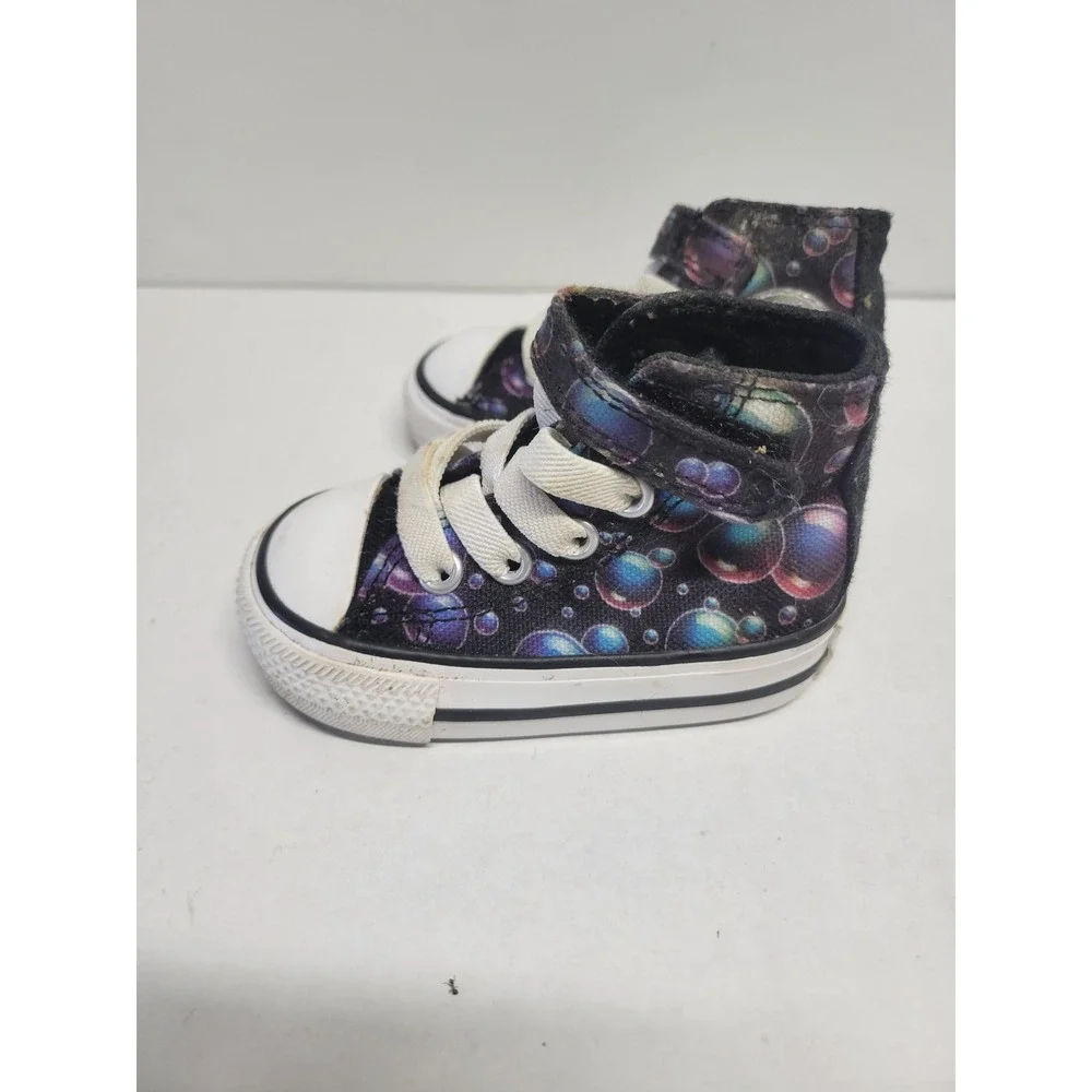 Converse Chuck Taylor All Star Infant Size‎ 2 Bubble Print High Top Sneakers